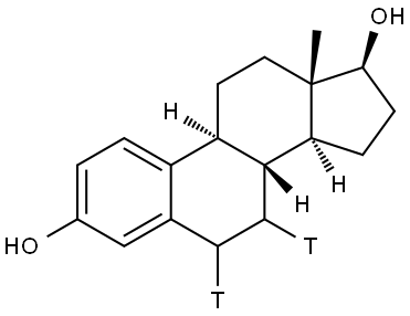 (6,7-3H2)Estra-1,3,5(10)-triene-3,17β-diol Structure