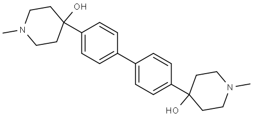 4-Piperidinol, 4,4'-[1,1'-biphenyl]-4,4'-diylbis[1-methyl- (9CI) Structure