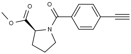 L-Proline, 1-(4-ethynylbenzoyl)-, methyl ester Structure