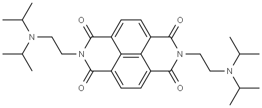 2,7-Bis(2-(diisopropylamino)ethyl)benzo[lmn][3,8]phenanthroline-1,3,6,8(2H,7H)-tetraone Structure