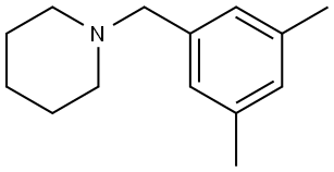 1-[(3,5-Dimethylphenyl)methyl]piperidine Structure