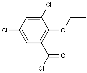 3,5-Dichloro-2-ethoxybenzoyl chloride Structure