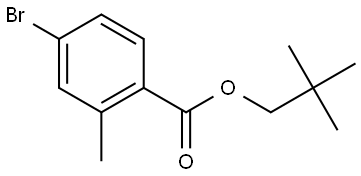 2,2-Dimethylpropyl 4-bromo-2-methylbenzoate Structure