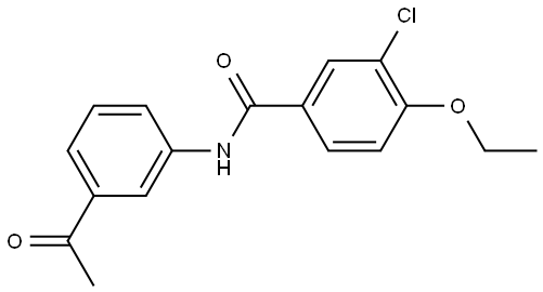 N-(3-Acetylphenyl)-3-chloro-4-ethoxybenzamide Structure