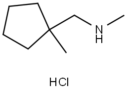 N-methyl-1-(1-methylcyclopentyl)methanamine hydrochloride Structure