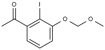 1-[2-Iodo-3-(methoxymethoxy)phenyl]ethanone Structure