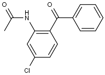 N-(2-Benzoyl-5-chlorophenyl)acetamide Structure