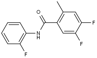 4,5-Difluoro-N-(2-fluorophenyl)-2-methylbenzamide Structure