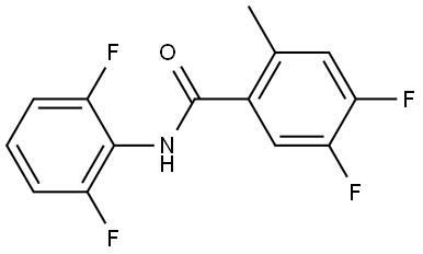 N-(2,6-Difluorophenyl)-4,5-difluoro-2-methylbenzamide Structure