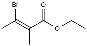 ethyl (E)-3-bromo-2-methylbut-2-enoate Structure