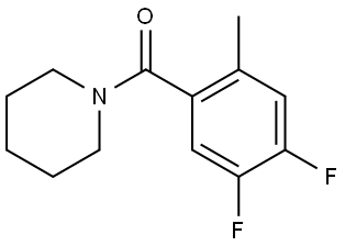 (4,5-Difluoro-2-methylphenyl)-1-piperidinylmethanone Structure