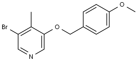 3-bromo-5-((4-methoxybenzyl)oxy)-4-methylpyridine Structure