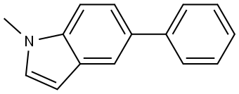 1-Methyl-5-phenyl-1H-indole Structure