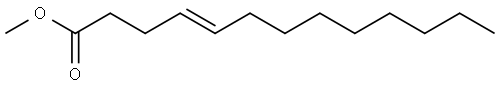 4-Tridecenoic acid, methyl ester, (E)- Structure