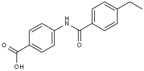 4-[(4-Ethylbenzoyl)amino]benzoic acid Structure