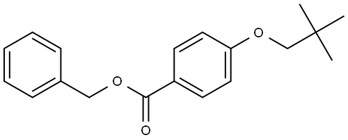 Phenylmethyl 4-(2,2-dimethylpropoxy)benzoate Structure