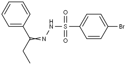 4-Bromobenzenesulfonic acid 2-(1-phenylpropylidene)hydrazide Structure