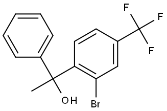 2-Bromo-α-methyl-α-phenyl-4-(trifluoromethyl)benzenemethanol Structure