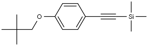 1-(2,2-Dimethylpropoxy)-4-[2-(trimethylsilyl)ethynyl]benzene Structure