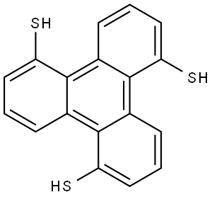 triphenylene-1,5,9-trithiol Structure