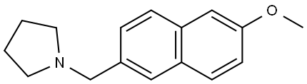 1-[(6-Methoxy-2-naphthalenyl)methyl]pyrrolidine Structure