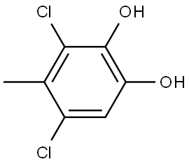 3,5-Dichloro-4-methyl-1,2-benzenediol Structure