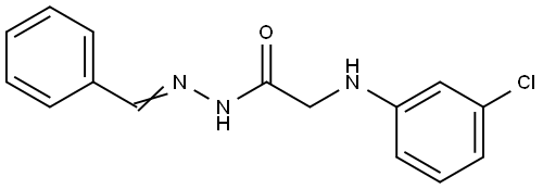 N'-BENZYLIDENE-2-(3-CHLOROANILINO)ACETOHYDRAZIDE Structure