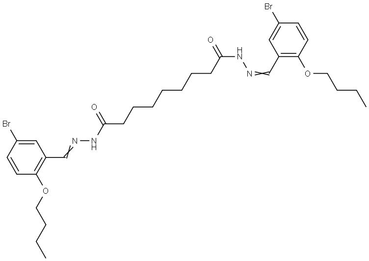 N'(1),N'(9)-BIS(5-BROMO-2-BUTOXYBENZYLIDENE)NONANEDIHYDRAZIDE Structure