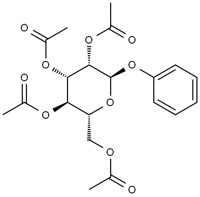 Phenyl 2,3,4,6-Tetra-O-acetyl-α-D-mannopyranoside Structure