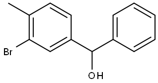 (3-bromo-4-methylphenyl)(phenyl)methanol Structure