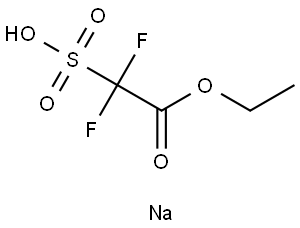 Sodium 2-ethoxy-1,1-difluoro-2-oxoethanesulfonate Structure