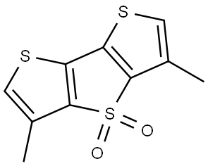 Dithieno[3,2-b:2′,3′-d]thiophene, 3,5-dimethyl-, 4,4-dioxide Structure