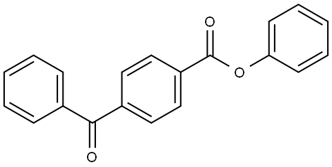 Phenyl 4-(benzoyl)benzoate Structure