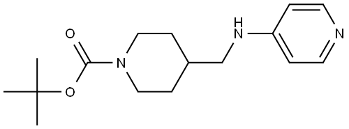 tert-butyl 4-[(4-pyridylamino)methyl]piperidine-1-carboxylate Structure