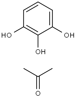 2-Propanone,  polymer  with  1,2,3-benzenetriol Structure