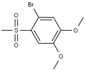 1-bromo-4,5-dimethoxy-2-(methylsulfonyl)benzene Structure