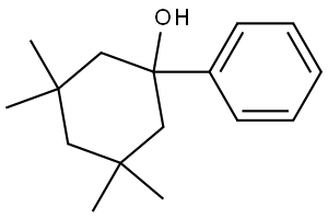 3,3,5,5-Tetramethyl-1-phenylcyclohexanol Structure