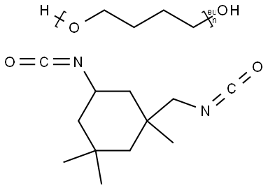 Poly(oxy-1,4-butanediyl), .alpha.-hydro-.omega.-hydroxy-, polymer with 5-isocyanato-1-(isocyanatomethyl)-1,3,3-trimethylcyclohexane Structure