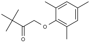 2-Butanone, 3,3-dimethyl-1-(2,4,6-trimethylphenoxy)- Structure