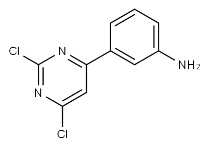 3-(2,6-dichloropyrimidin-4-yl)aniline Structure