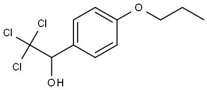 2,2,2-Trichloro-1-(4-propoxyphenyl)ethanol Structure