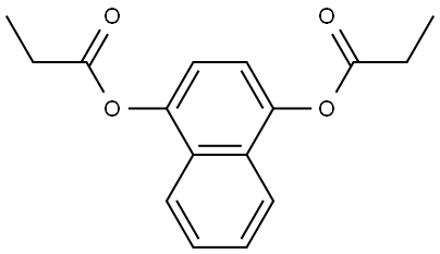 1,4-Naphthalenediol, 1,4-dipropanoate Structure