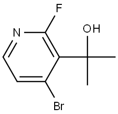 4-Bromo-2-fluoro-α,α-dimethyl-3-pyridinemethanol Structure