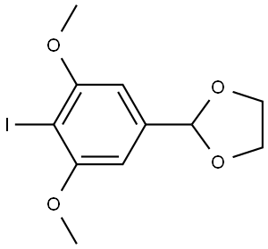 2-(4-iodo-3,5-dimethoxyphenyl)-1,3-dioxolane Structure