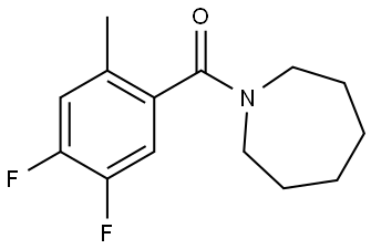 (4,5-Difluoro-2-methylphenyl)(hexahydro-1H-azepin-1-yl)methanone Structure