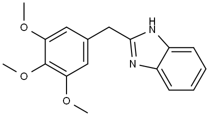 2-(3,4,5-Trimethoxybenzyl)-1H-benzo[d]imidazole Structure