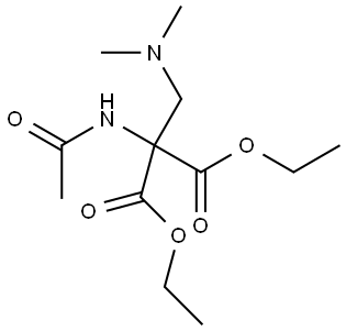 diethyl 2-acetamido-2-((dimethylamino)methyl)malonate Structure