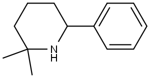 Piperidine, 2,2-dimethyl-6-phenyl- Structure