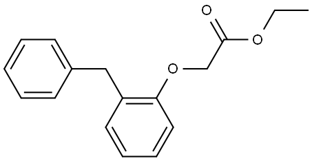 Ethyl 2-[2-(phenylmethyl)phenoxy]acetate Structure