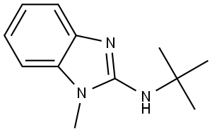 N-tert-Butyl-1-methyl-1H-benzo[d]imidazol-2-amine Structure